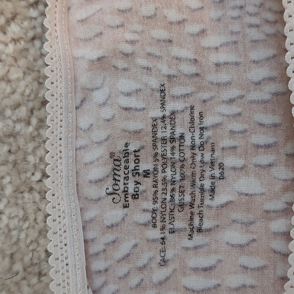 🐆 EUC Soma Brand Intimates Lace  Embraceable Boy Short, Cheetah Print, Medium - Picture 7 of 7